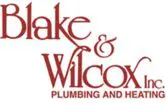 A red and white logo for plumbing company